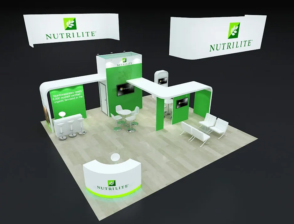 30x30 trade show booth rental